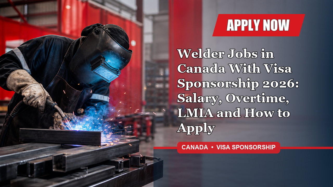 Welder Jobs in Canada With Visa Sponsorship 2026: Salary, Overtime, LMIA and How to Apply - Apply Now