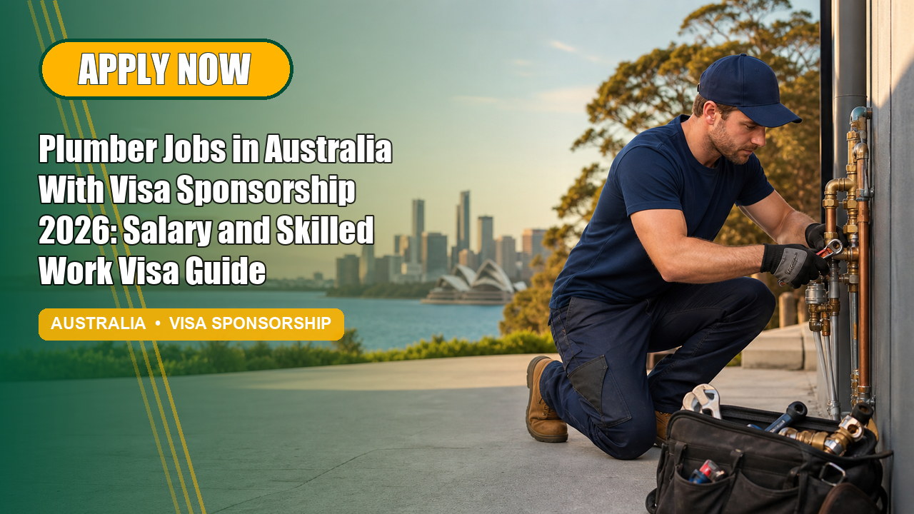Plumber Jobs in Australia With Visa Sponsorship 2026: Salary and Skilled Work Visa Guide - Apply Now