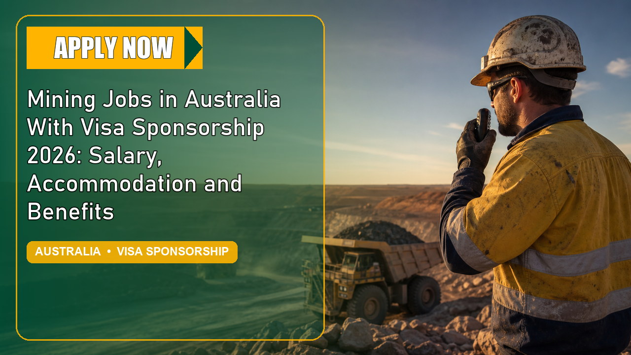 Mining Jobs in Australia With Visa Sponsorship 2026: Salary, Accommodation and Benefits - Apply Now