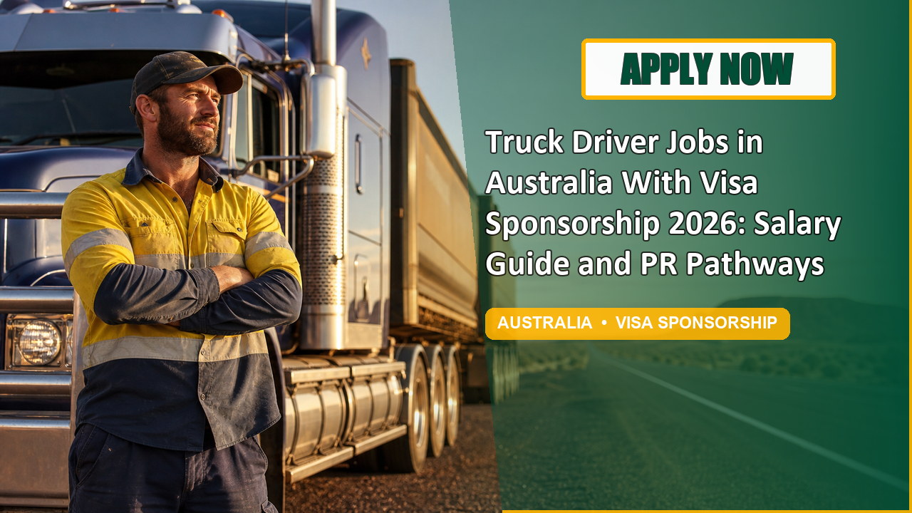 Truck Driver Jobs in Australia With Visa Sponsorship 2026: Salary Guide and PR Pathways - Apply Now