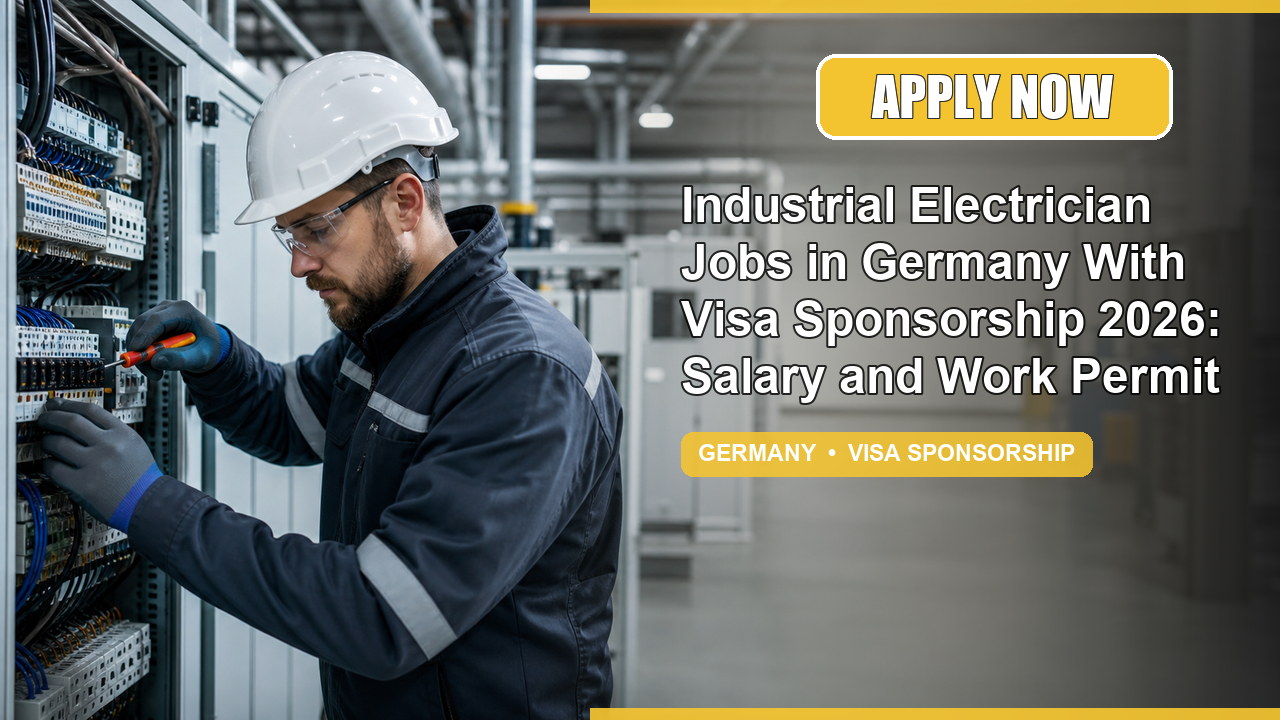 Industrial Electrician Jobs in Germany With Visa Sponsorship 2026: Salary and Work Permit - Apply Now